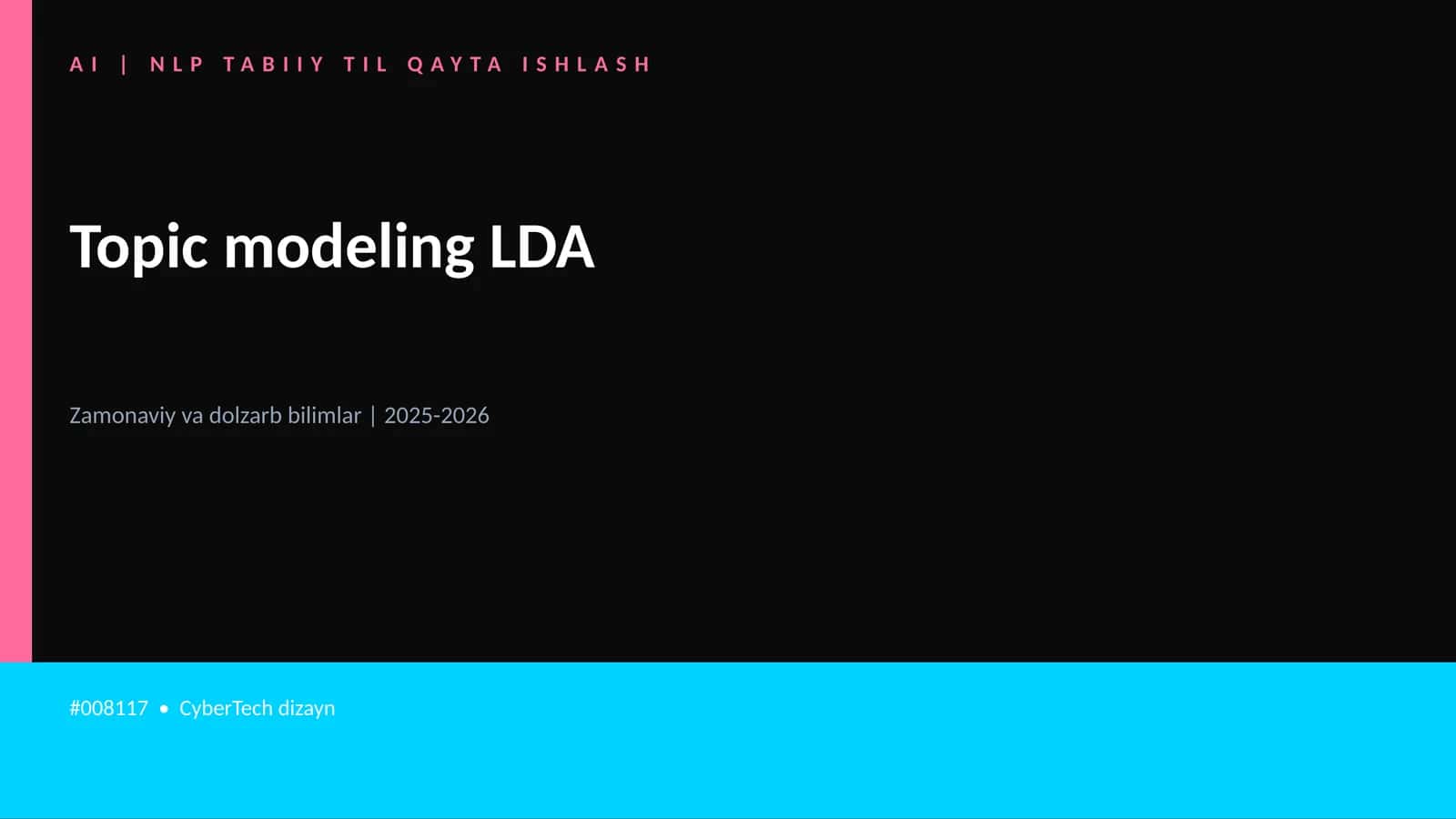 AI | NLP TABIIY TIL QAYTA ISHLASH