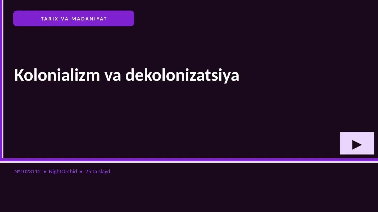 Kolonializm va dekolonizatsiya