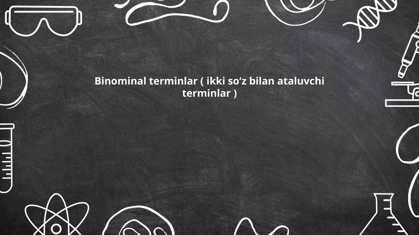 Binominal terminlar