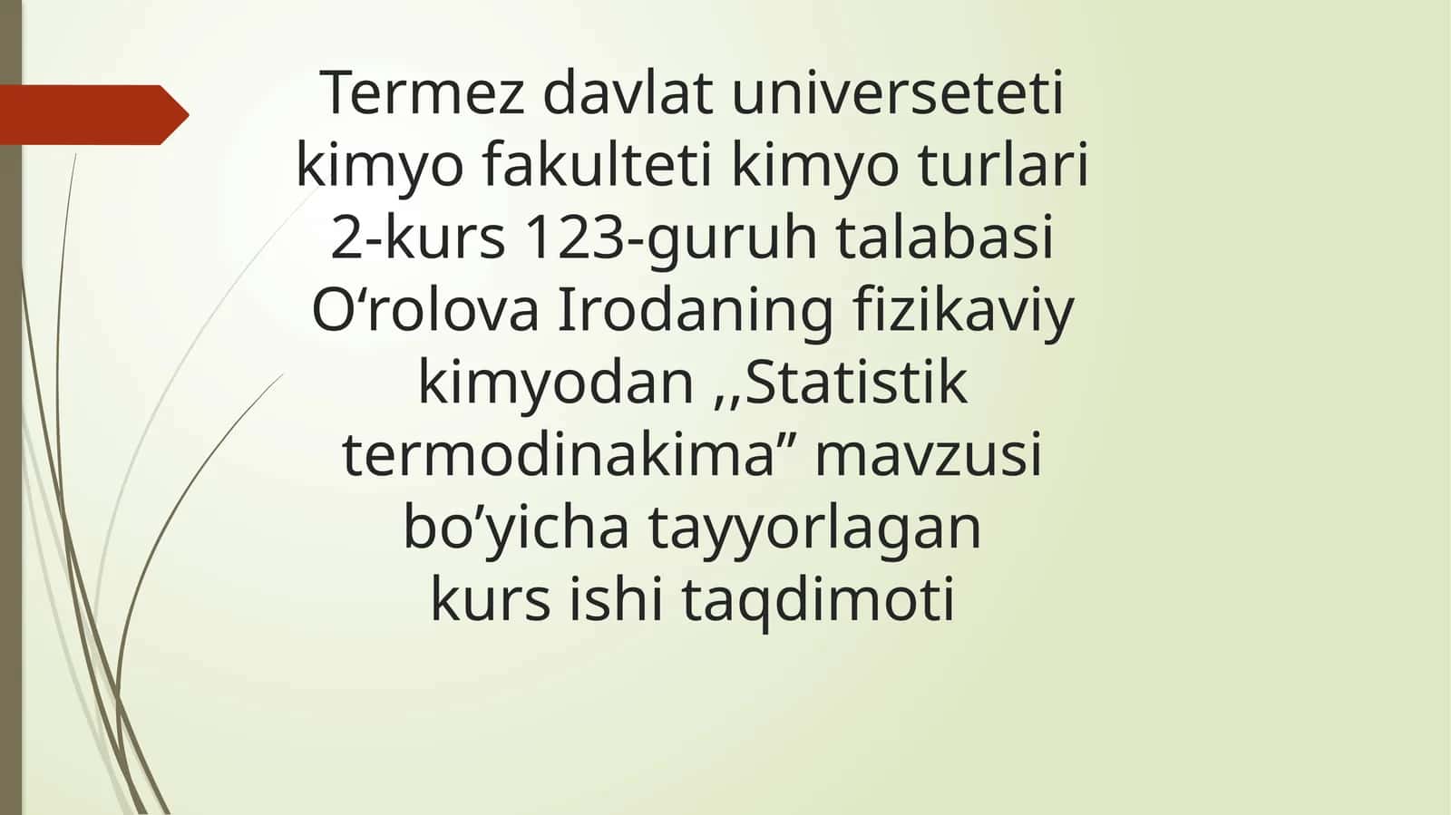 Statistik termodinamika