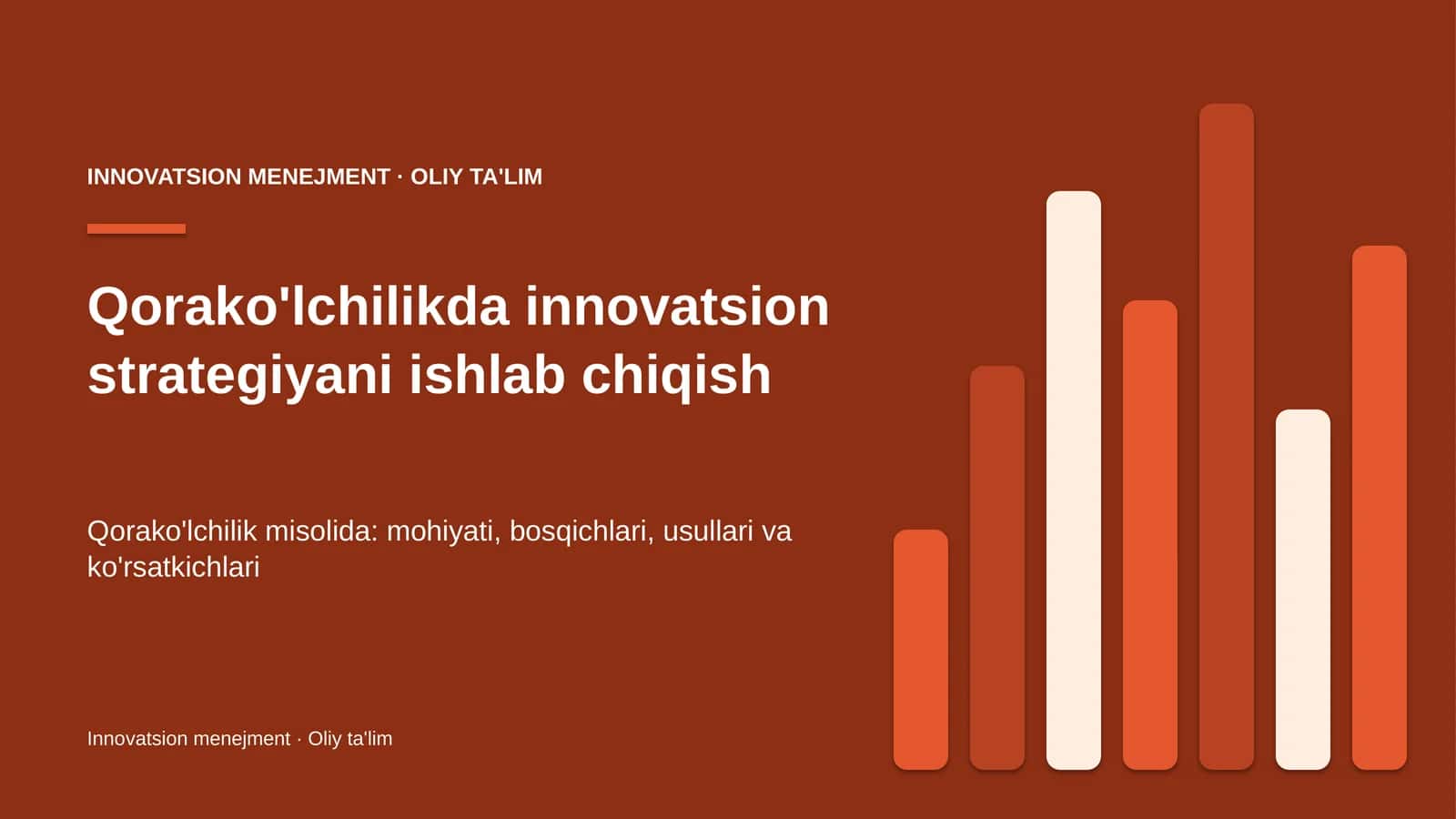 qorako'lchilikda innovatsion strategiyani ishlab chiqish 4297