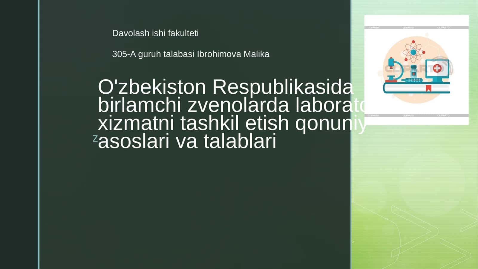 Tibbiyotda Qo‘llanadigan Laboratoriya va Diagnostika Uskunalarining Metrologik Nazoratini Takomillashtirish Chora-tadbirlari