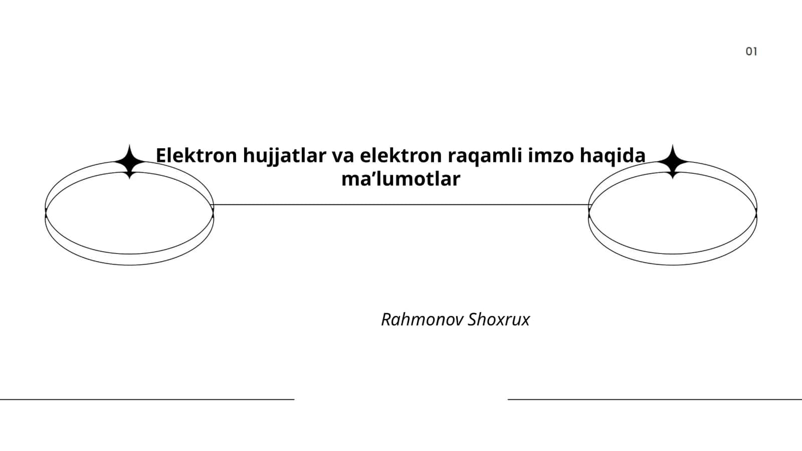 Elektron hujjatlar va elektron raqamli imzo haqida ma’lumotlar