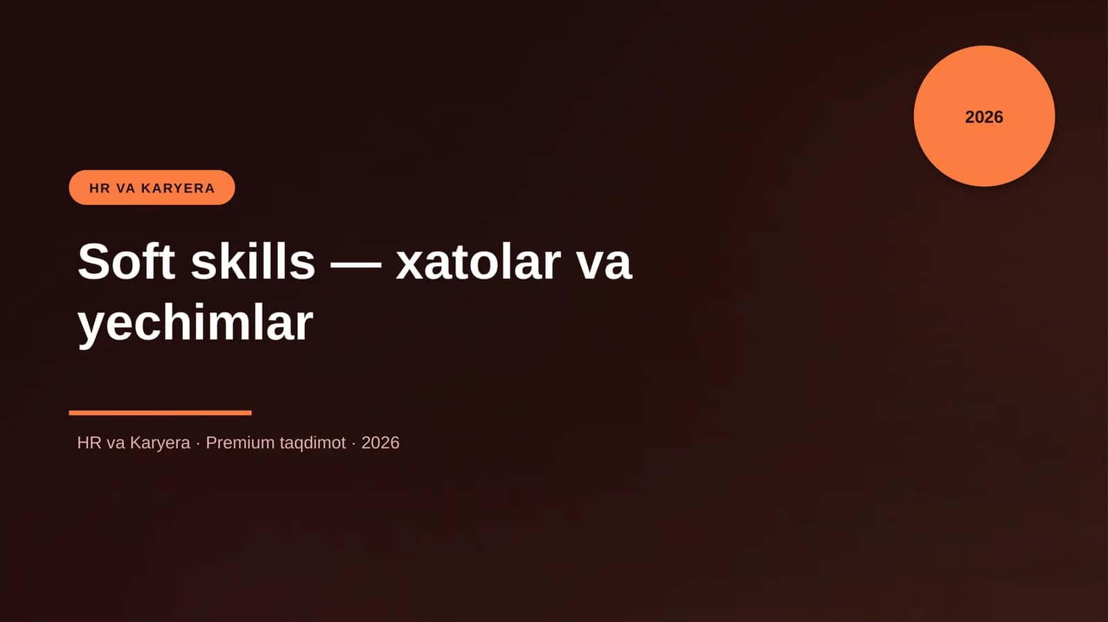 Soft skills — xatolar va yechimlar