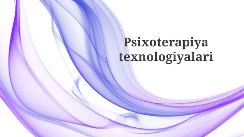 Psixoterapiyatexnologiyalari