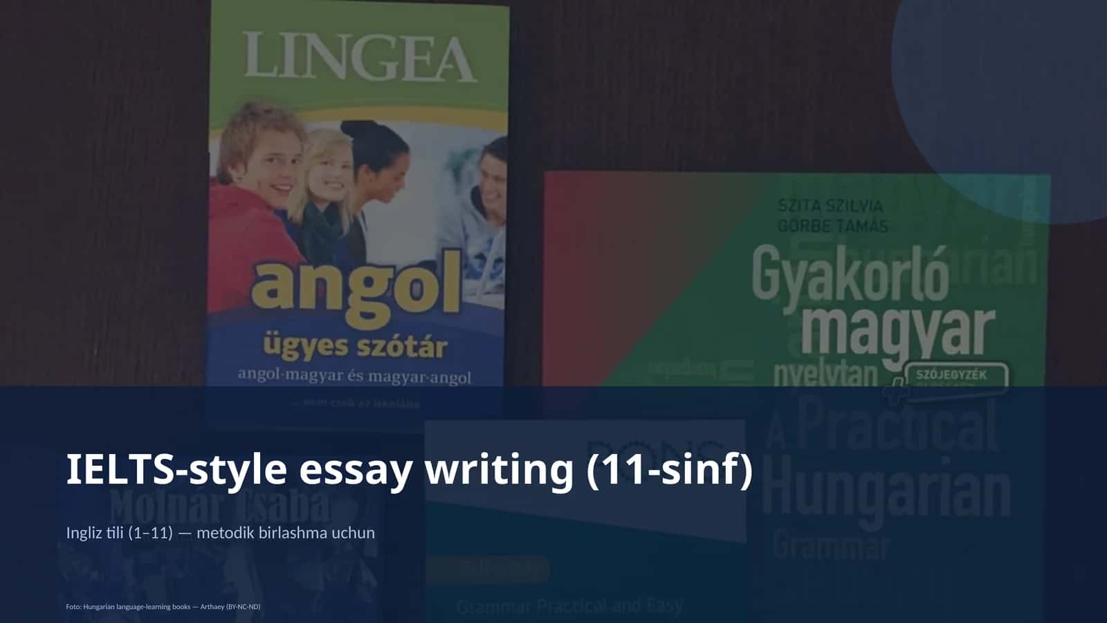 IELTS-style essay writing (11-sinf)