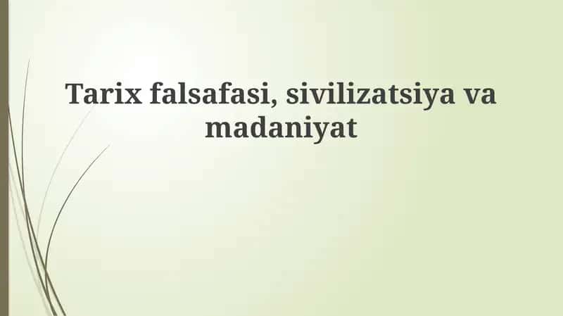 Tarix falsafasi