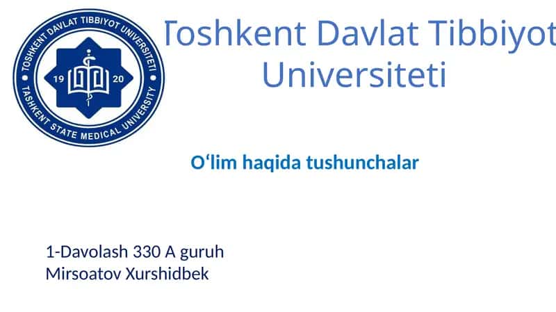Oʻlim haqida tushunchalar