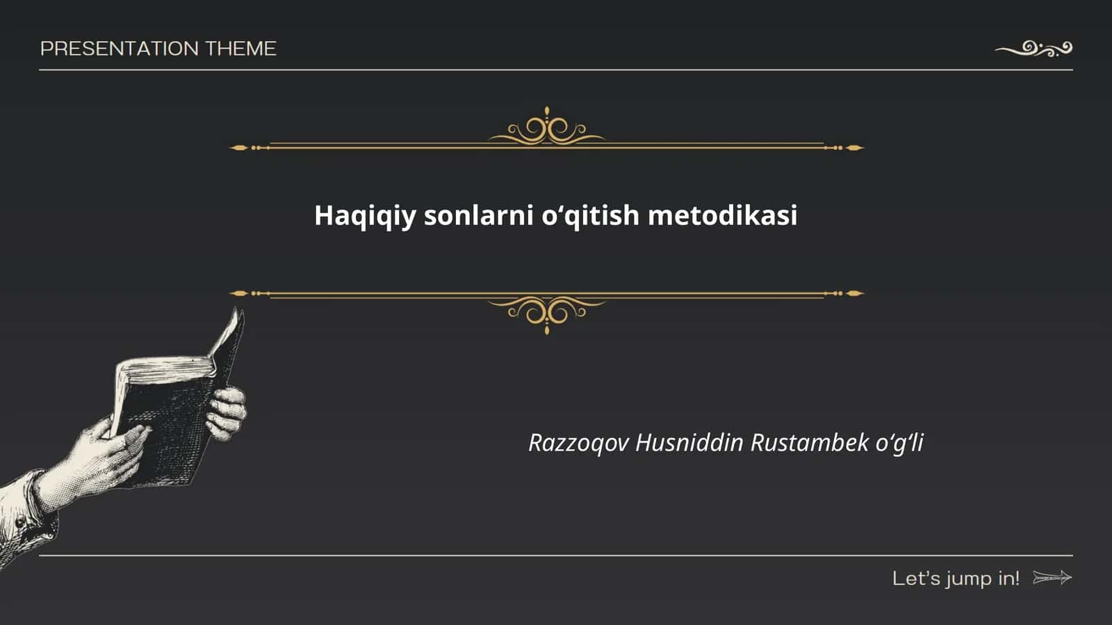 Haqiqiy sonlarni oʻqitish metodikasi
