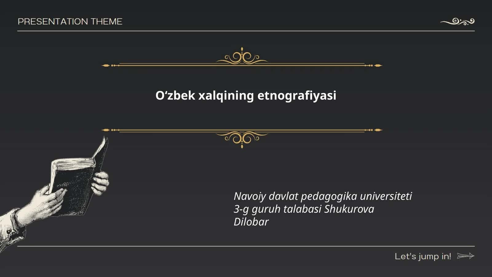 Oʻzbek xalqining etnografiyasi