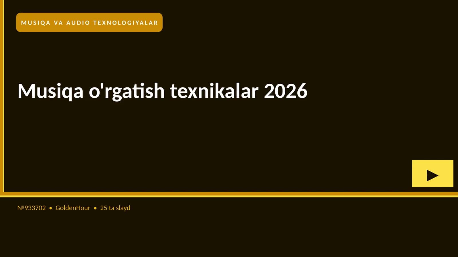 Musiqa o'rgatish texnikalar 2026
