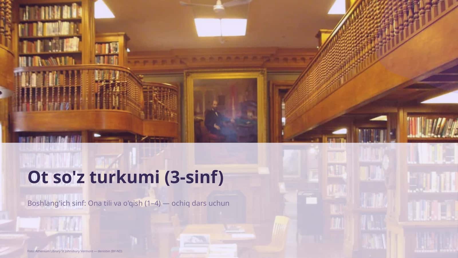Ot so'z turkumi (3-sinf)