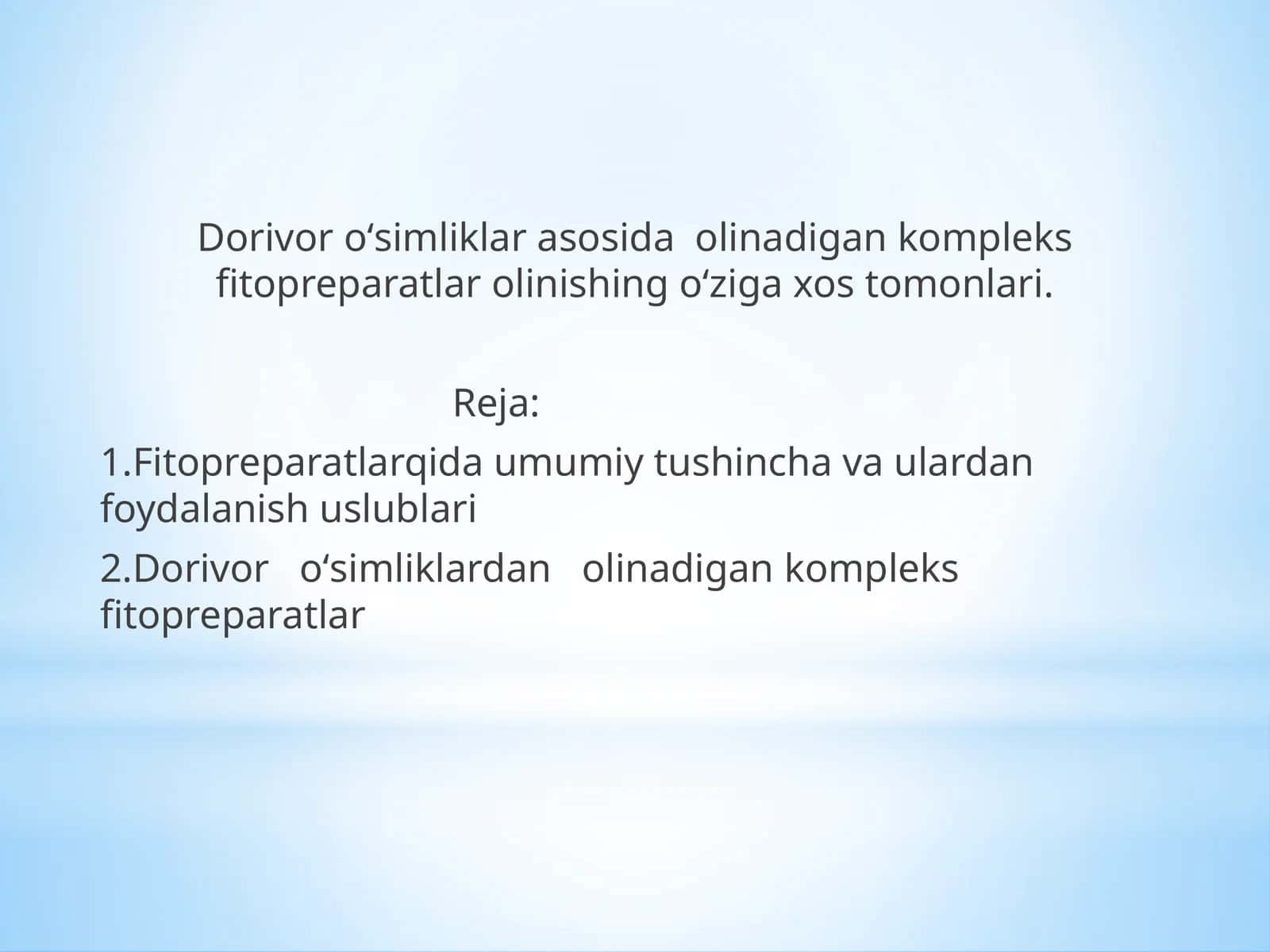 Fitopreparatlar