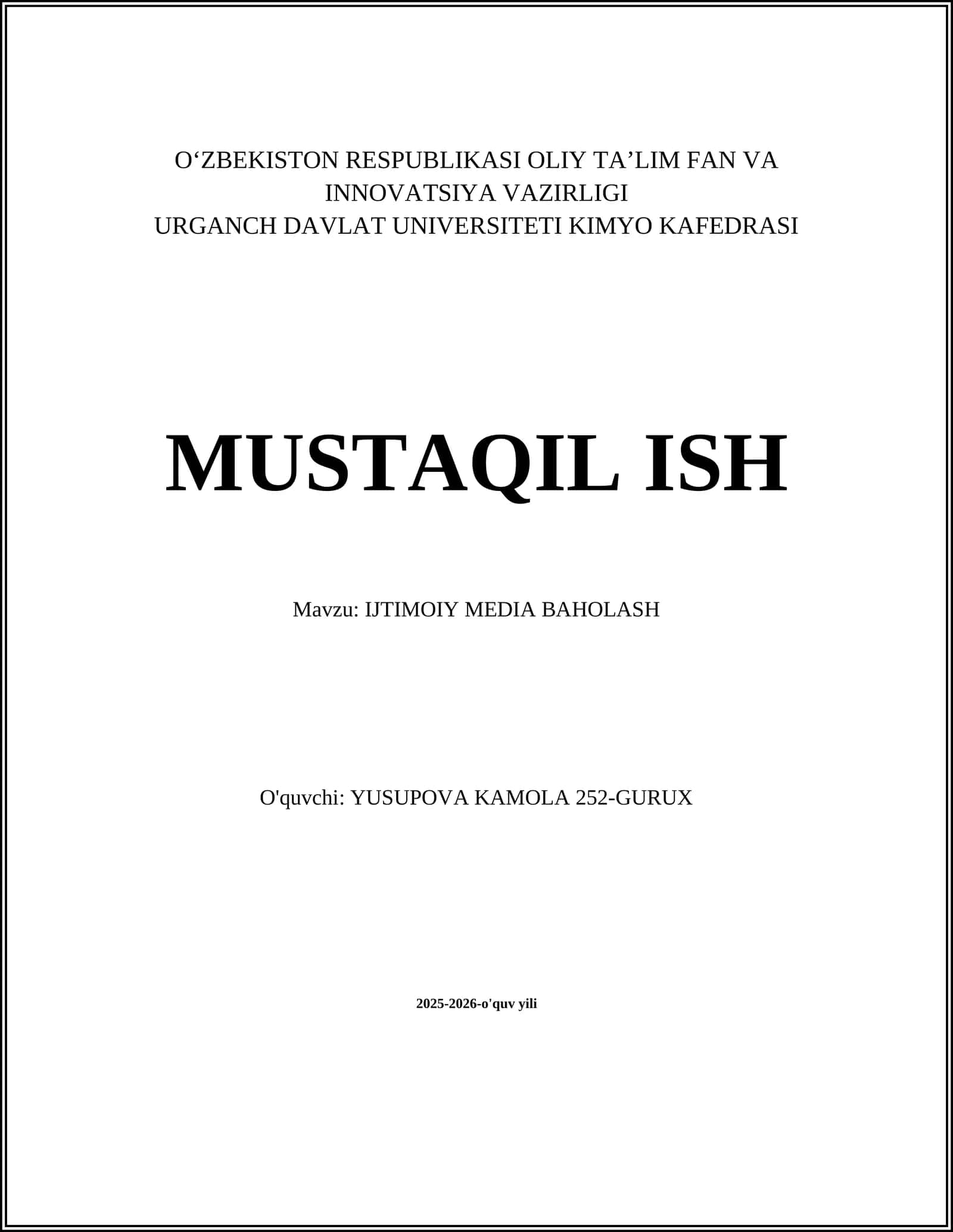 IJTIMOIY MEDIA BAHOLASH
