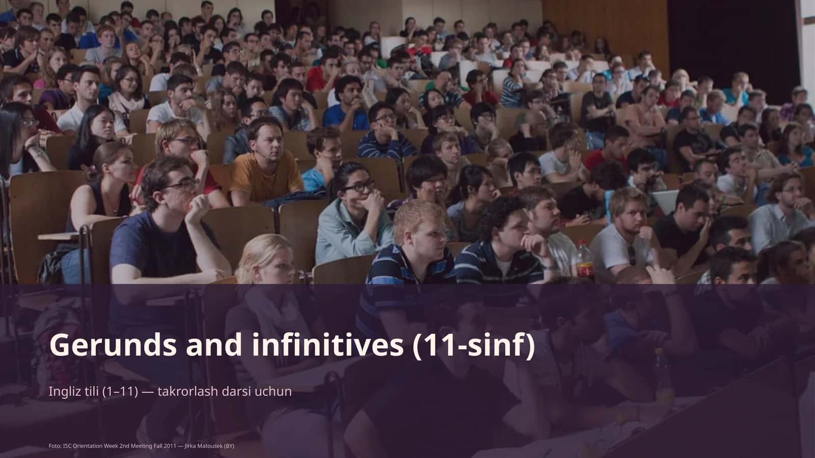 Gerunds and infinitives (11-sinf)