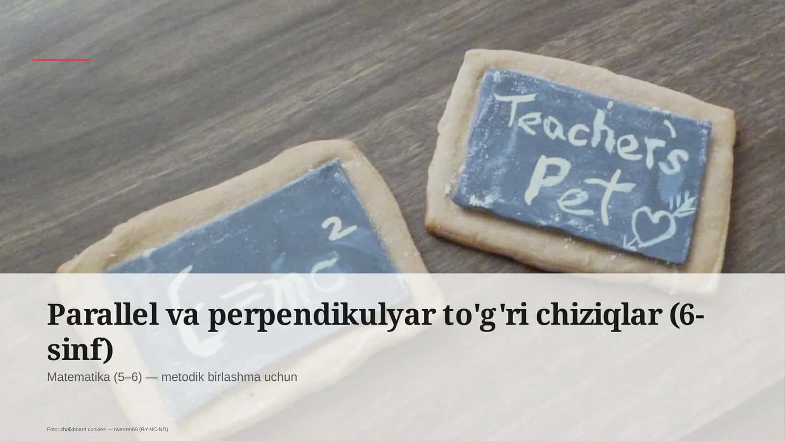 Parallel va perpendikulyar to'g'ri chiziqlar (6-sinf)