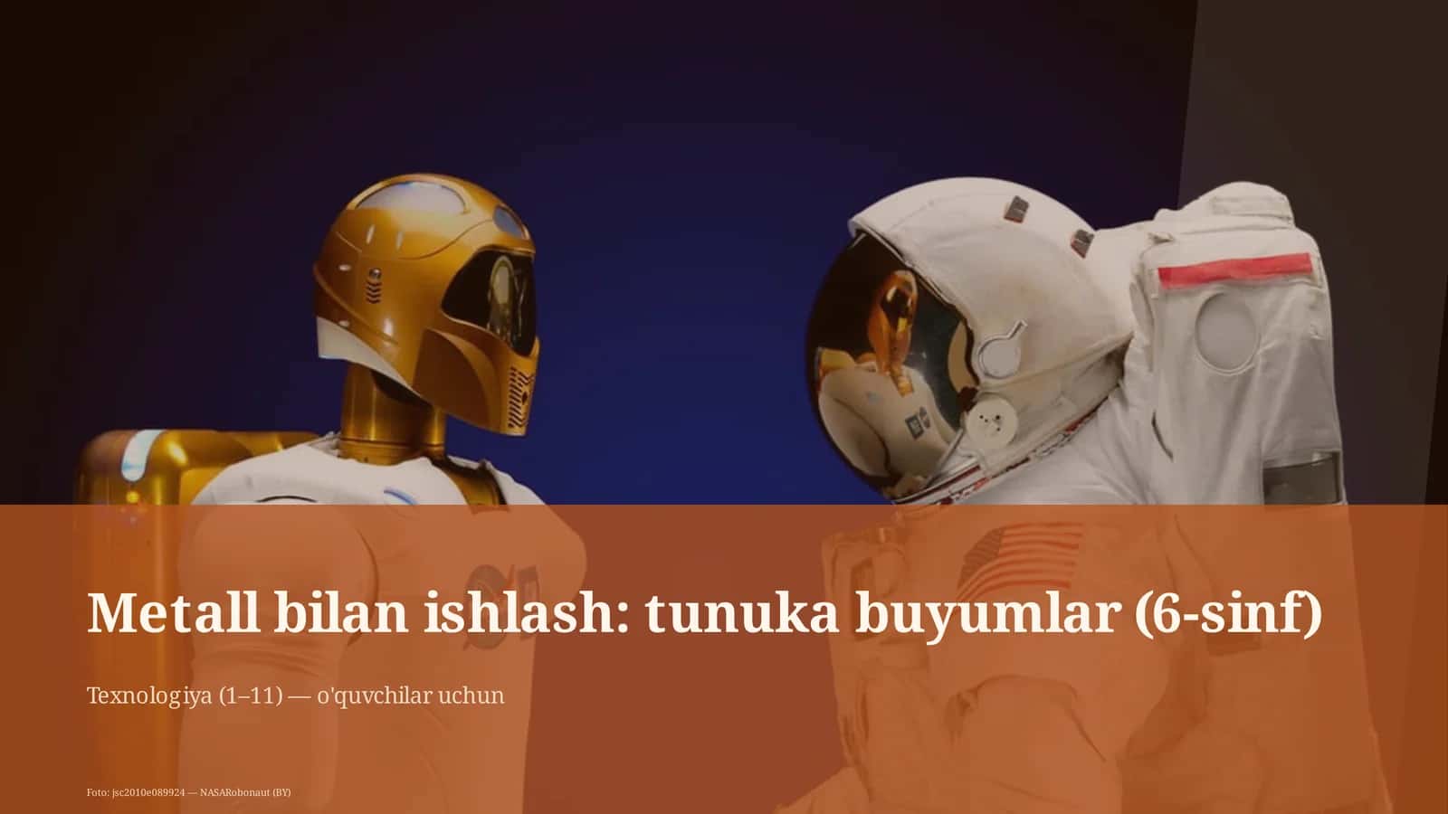 Metall bilan ishlash: tunuka buyumlar (6-sinf)