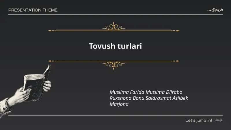 Tovush turlari