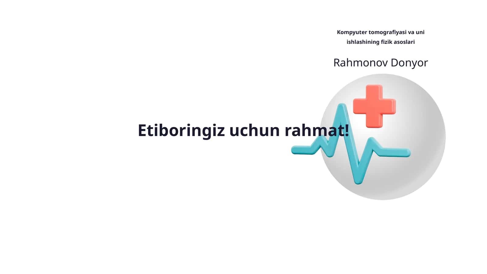 Kompyuter tomografiyasi va uni ishlashining fizik asoslari