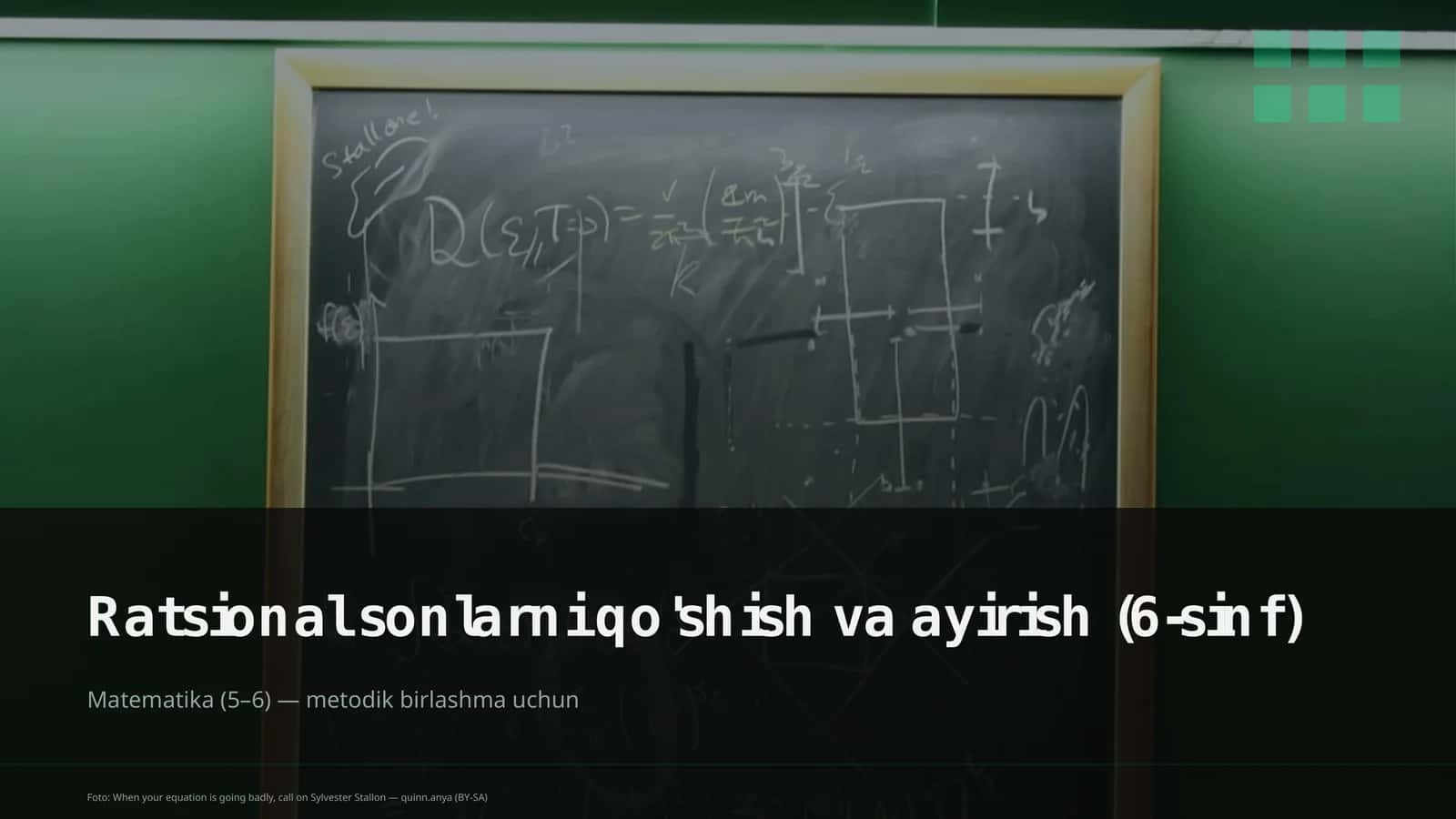 Ratsional sonlarni qo'shish va ayirish (6-sinf)