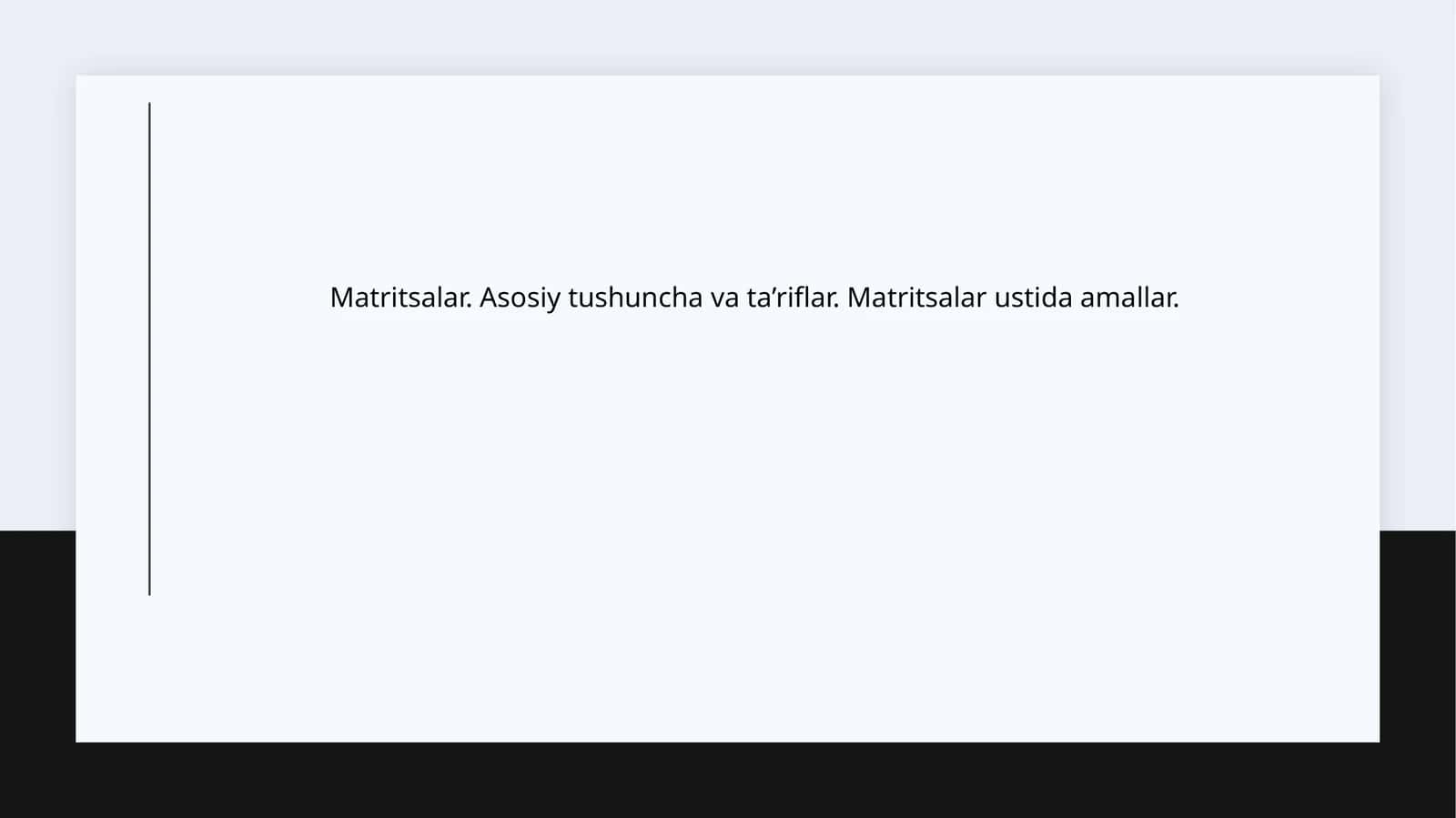 Matritsalar