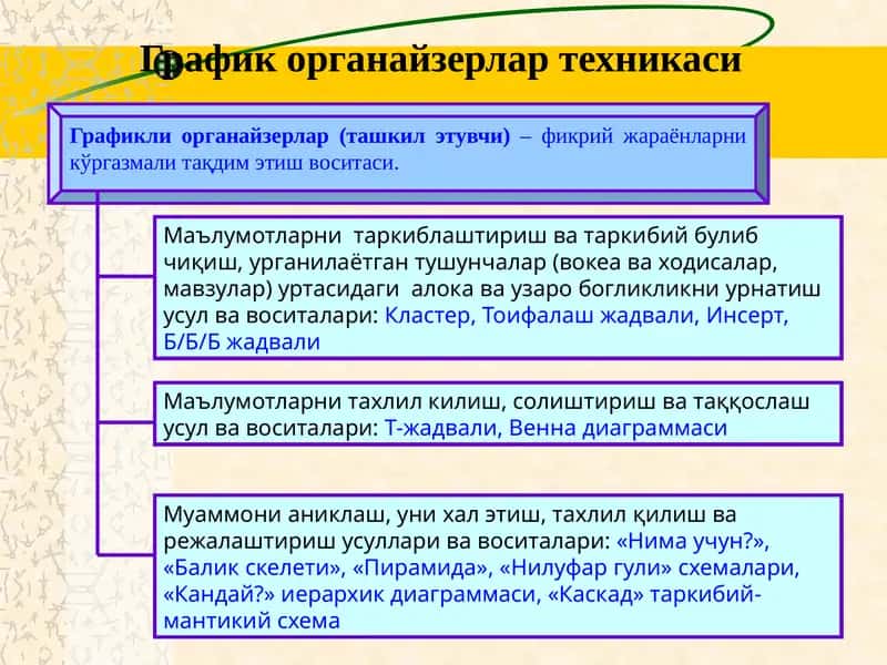 Графикл иорганайзерлар (ташкил этувчи)