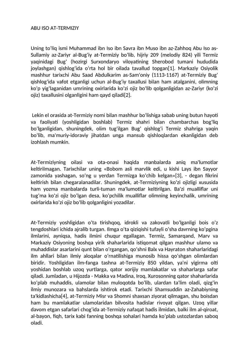 ABU ISO AT-TERMIZIY