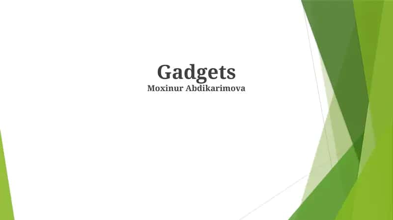 O'yin-kulgi gadgetlari