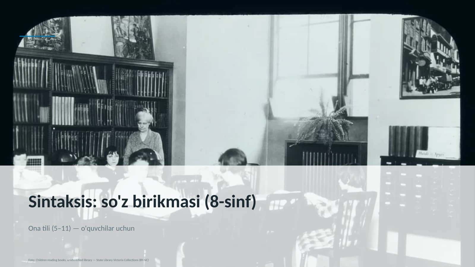 Sintaksis: so'z birikmasi (8-sinf)