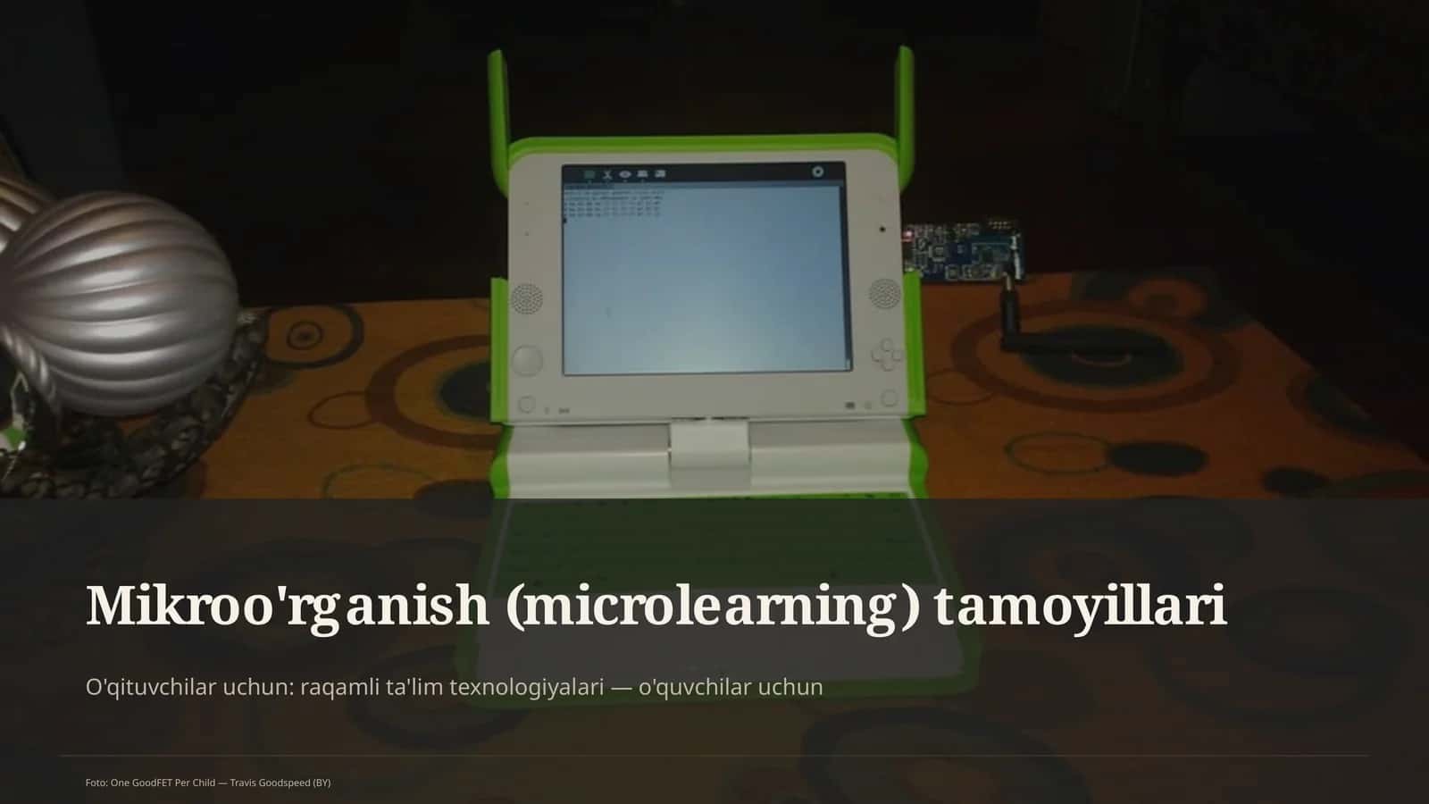 Mikroo'rganish (microlearning) tamoyillari