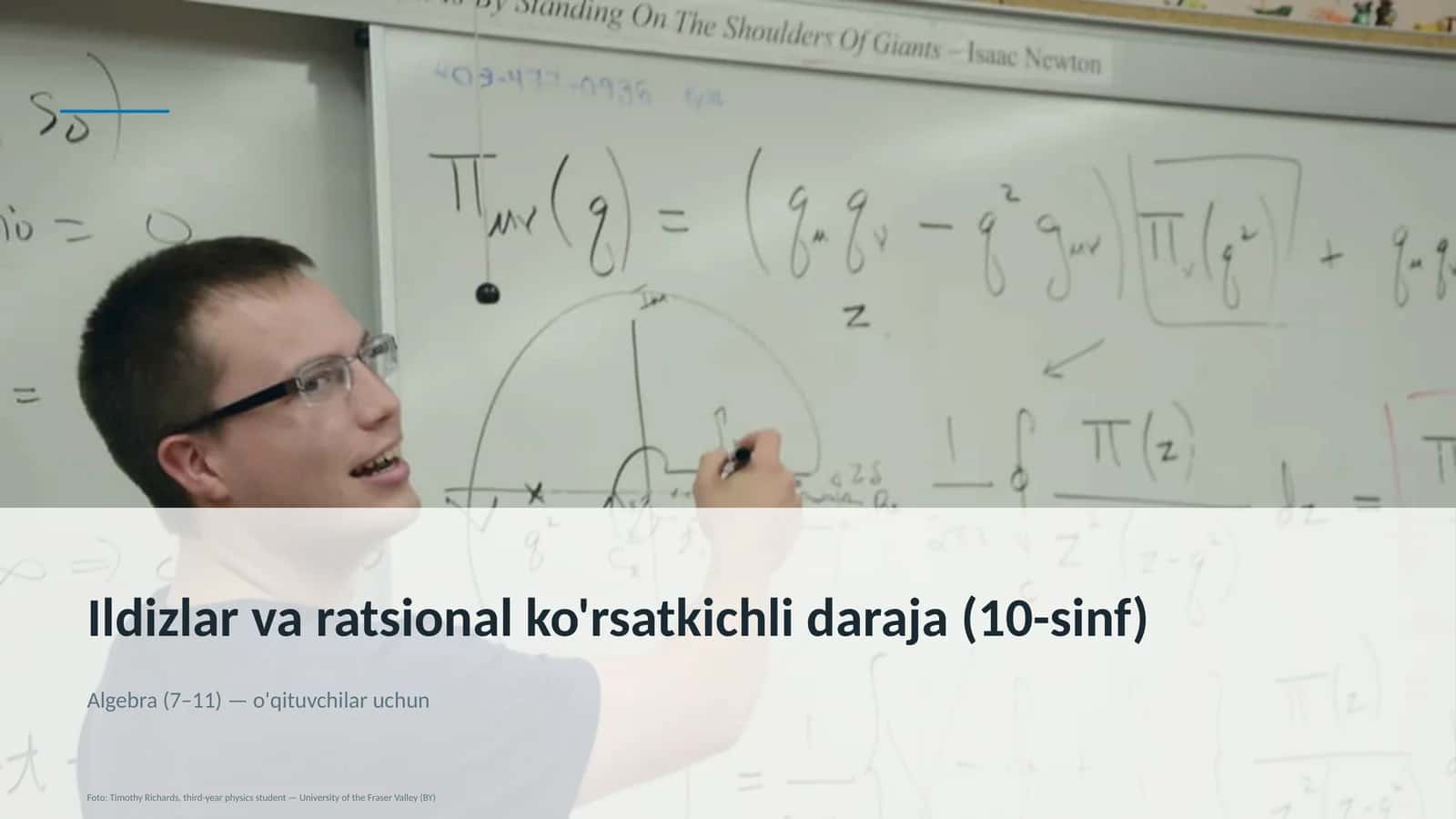 Ildizlar va ratsional ko'rsatkichli daraja (10-sinf)