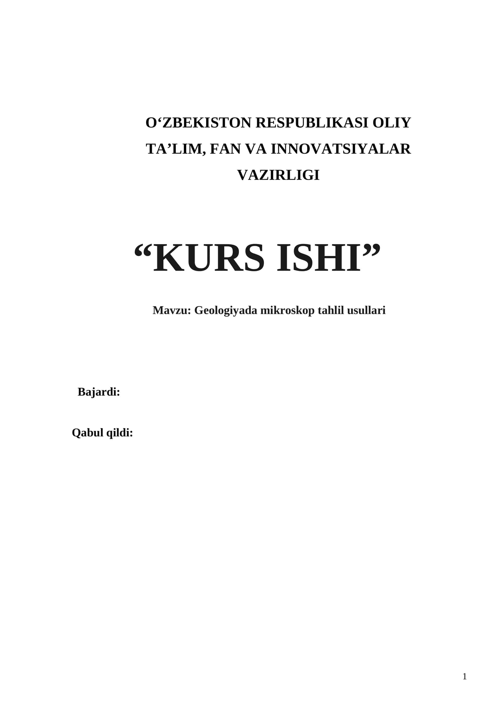 Geologiyada mikroskop tahlil usullari