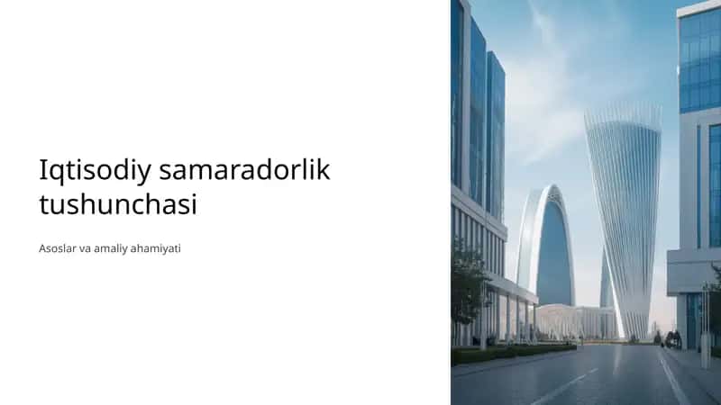 Iqtisodiy samaradorlik