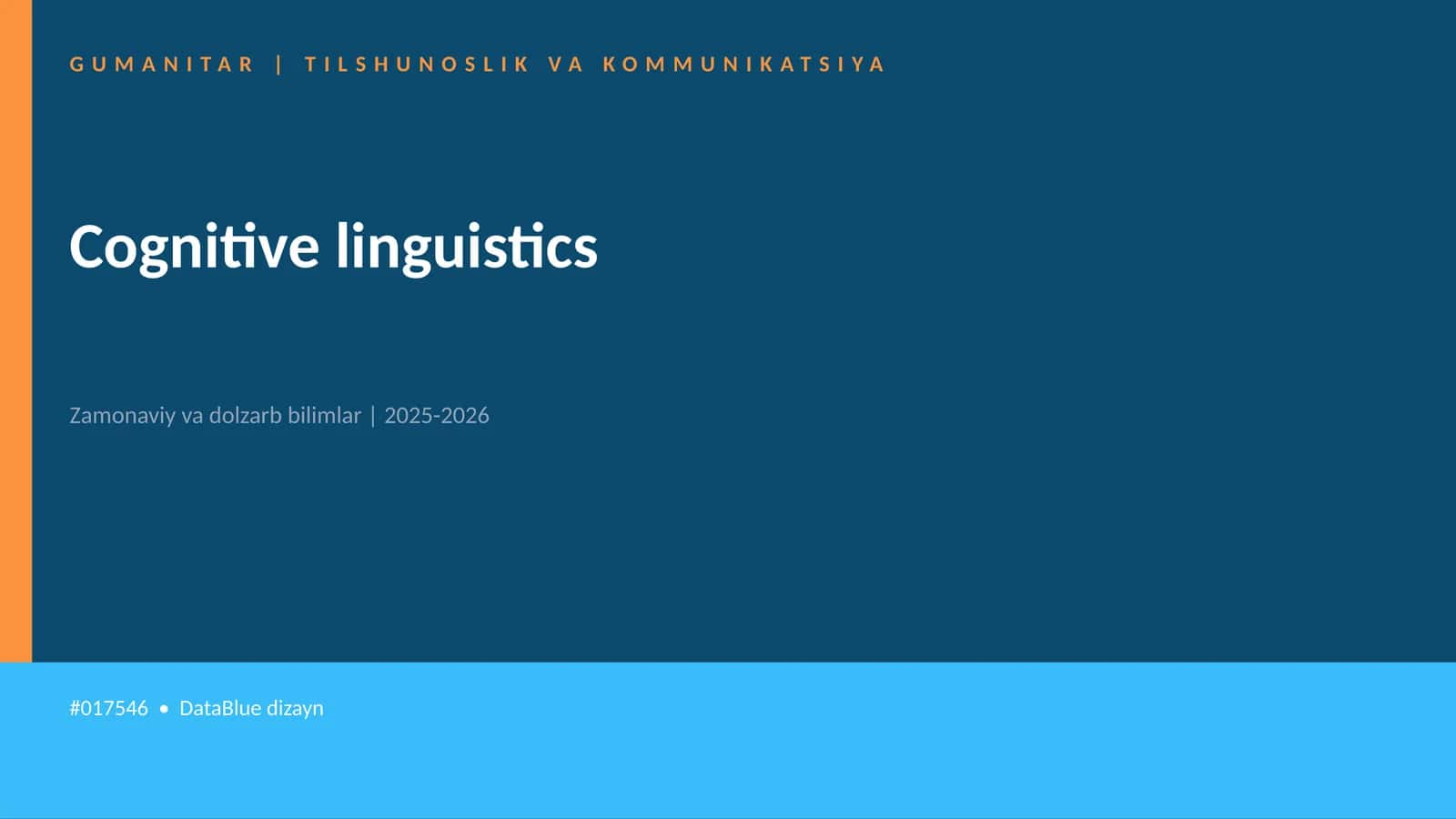 Cognitive linguistics