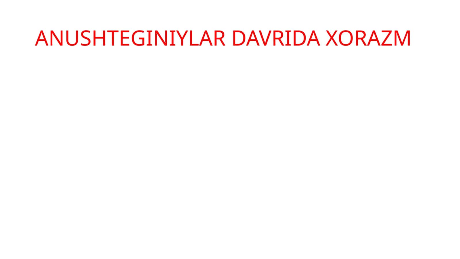 Xorazm qadimgi tarixi