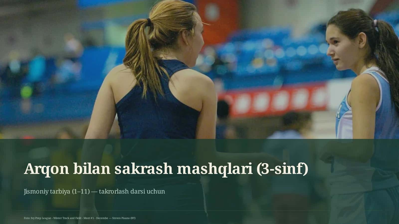 Arqon bilan sakrash mashqlari (3-sinf)