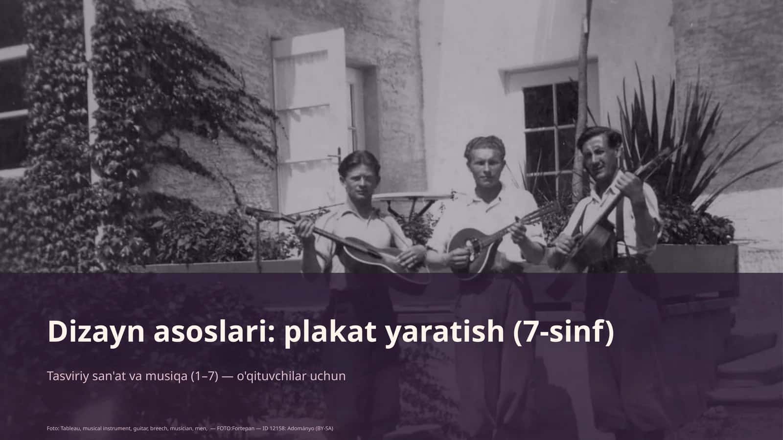 Dizayn asoslari: plakat yaratish (7-sinf)