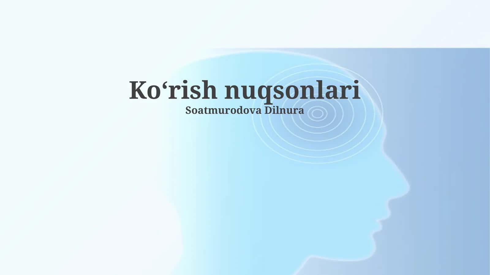 Koʻrish nuqsonlari