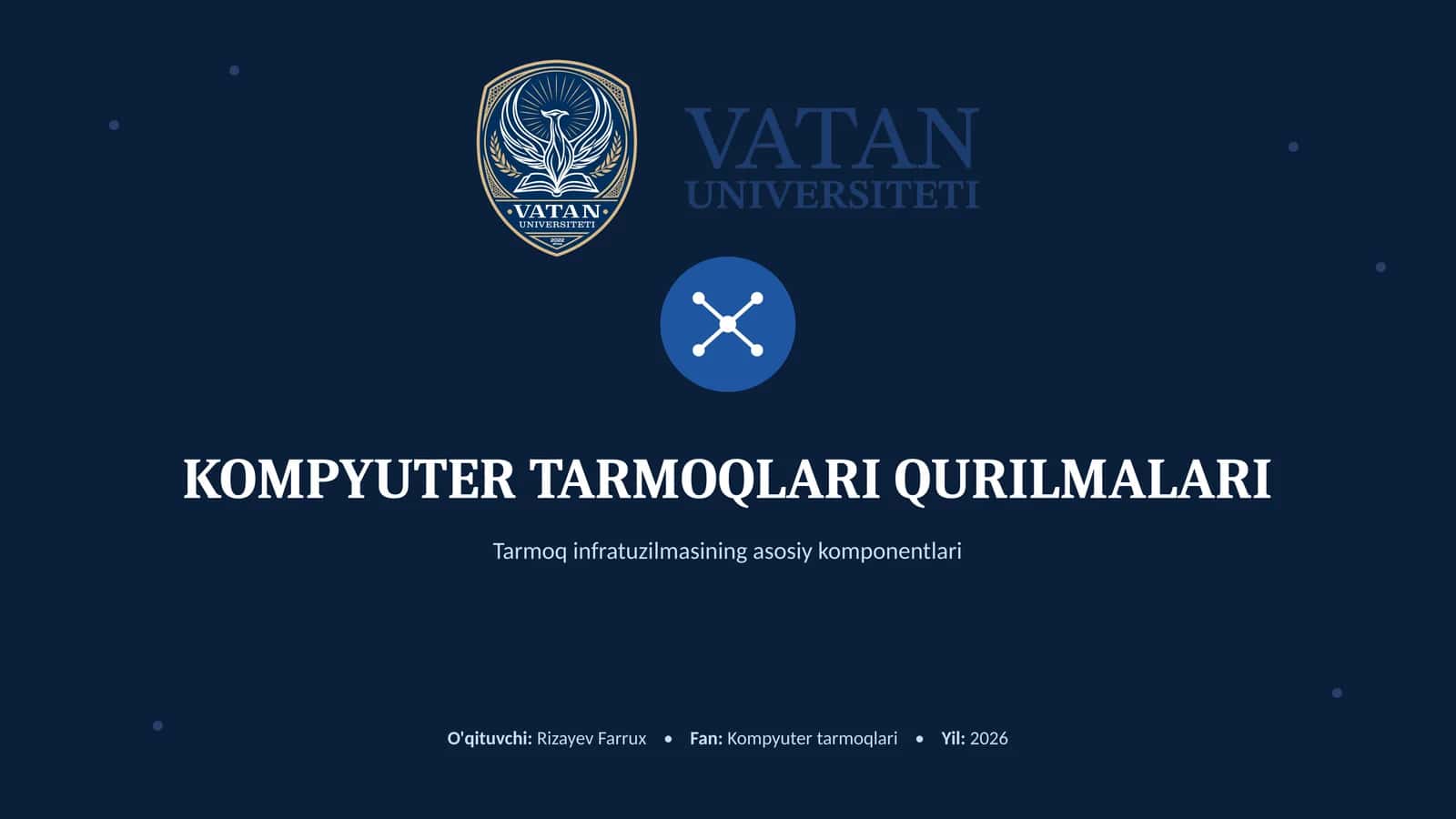 KOMPYUTER TARMOQLARI QURILMALARI