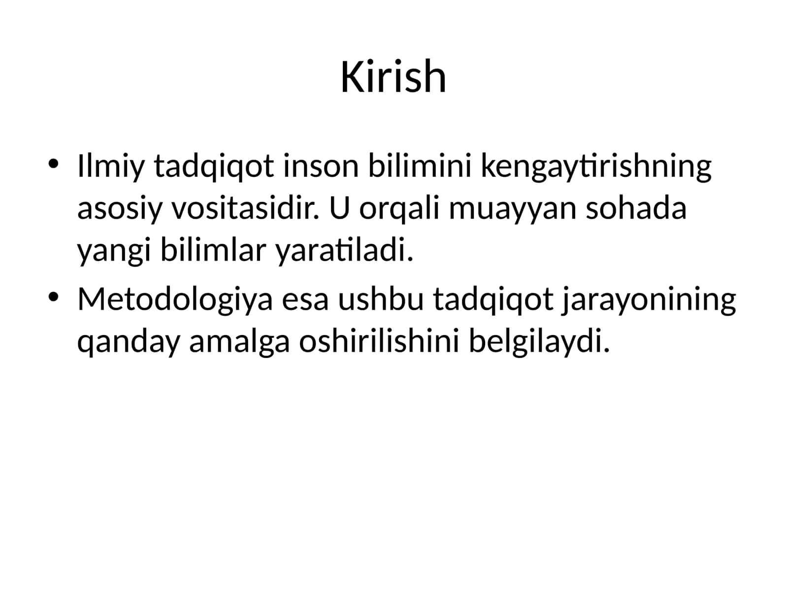 Ilmiy tadqiqot usullari