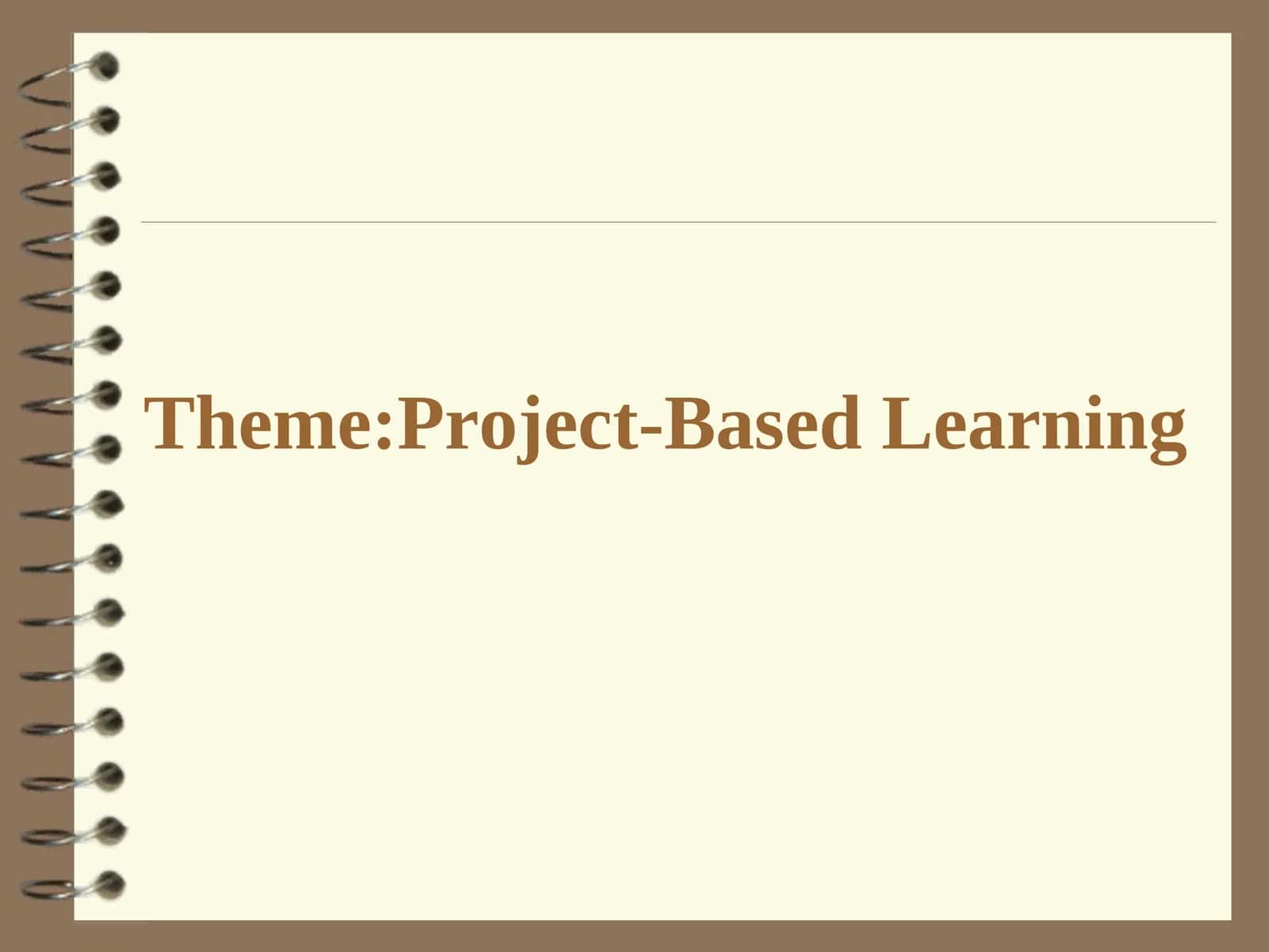 Project-Based Learning