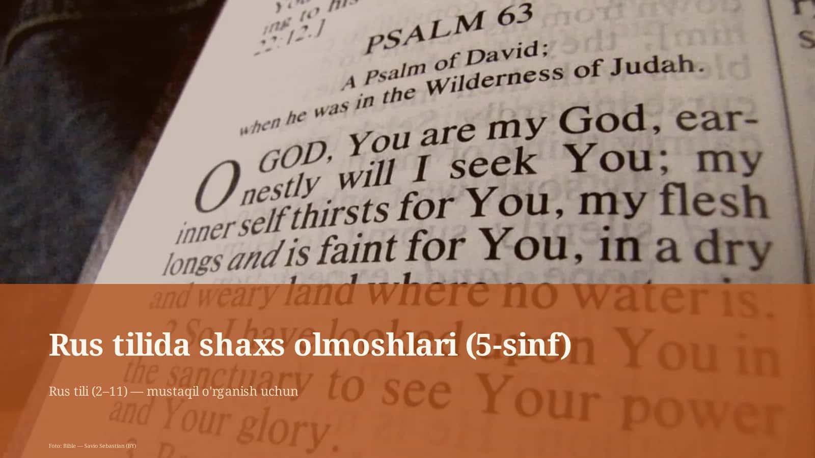Rus tilida shaxs olmoshlari (5-sinf)