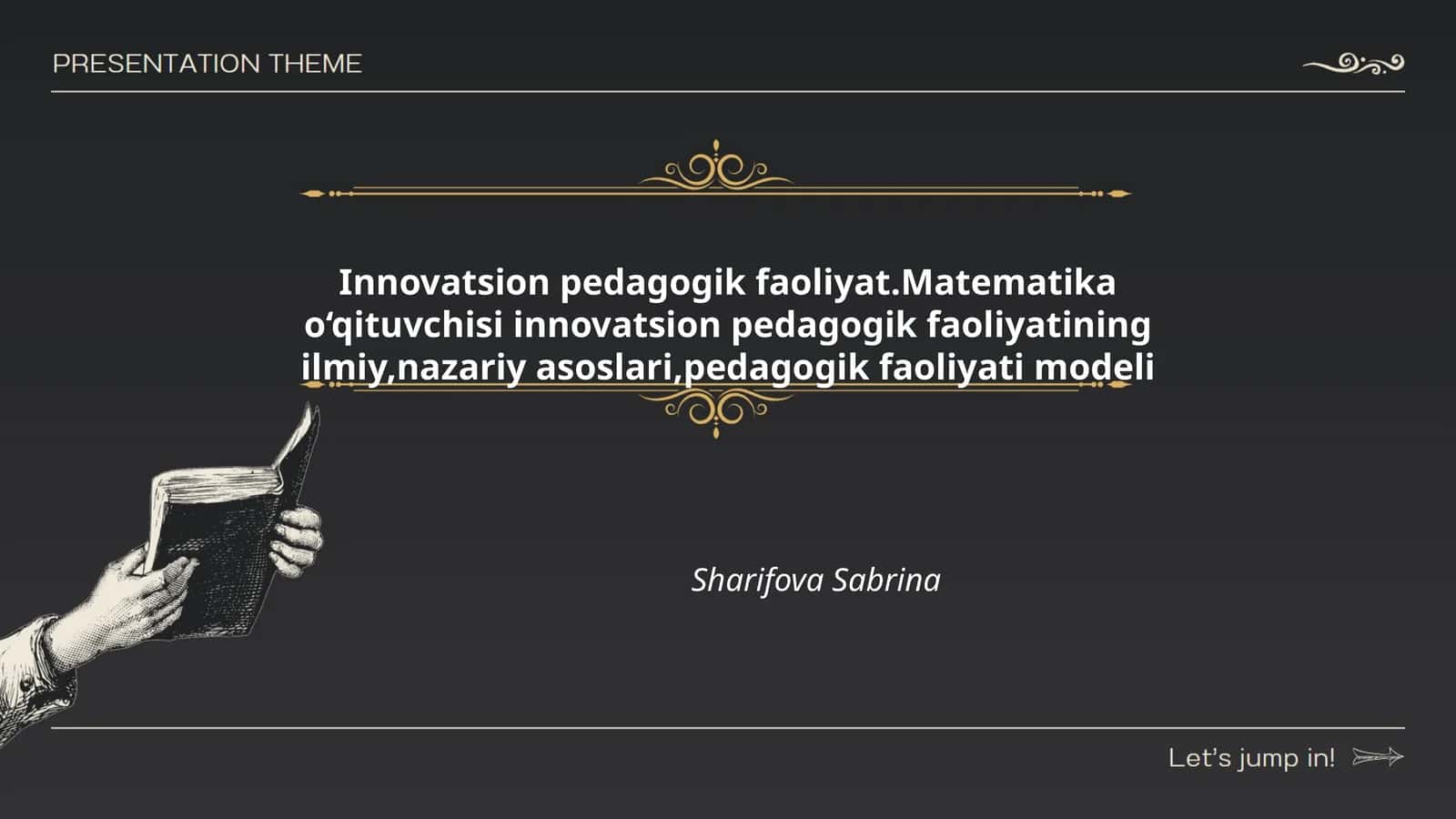 Innovatsion pedagogik faoliyat