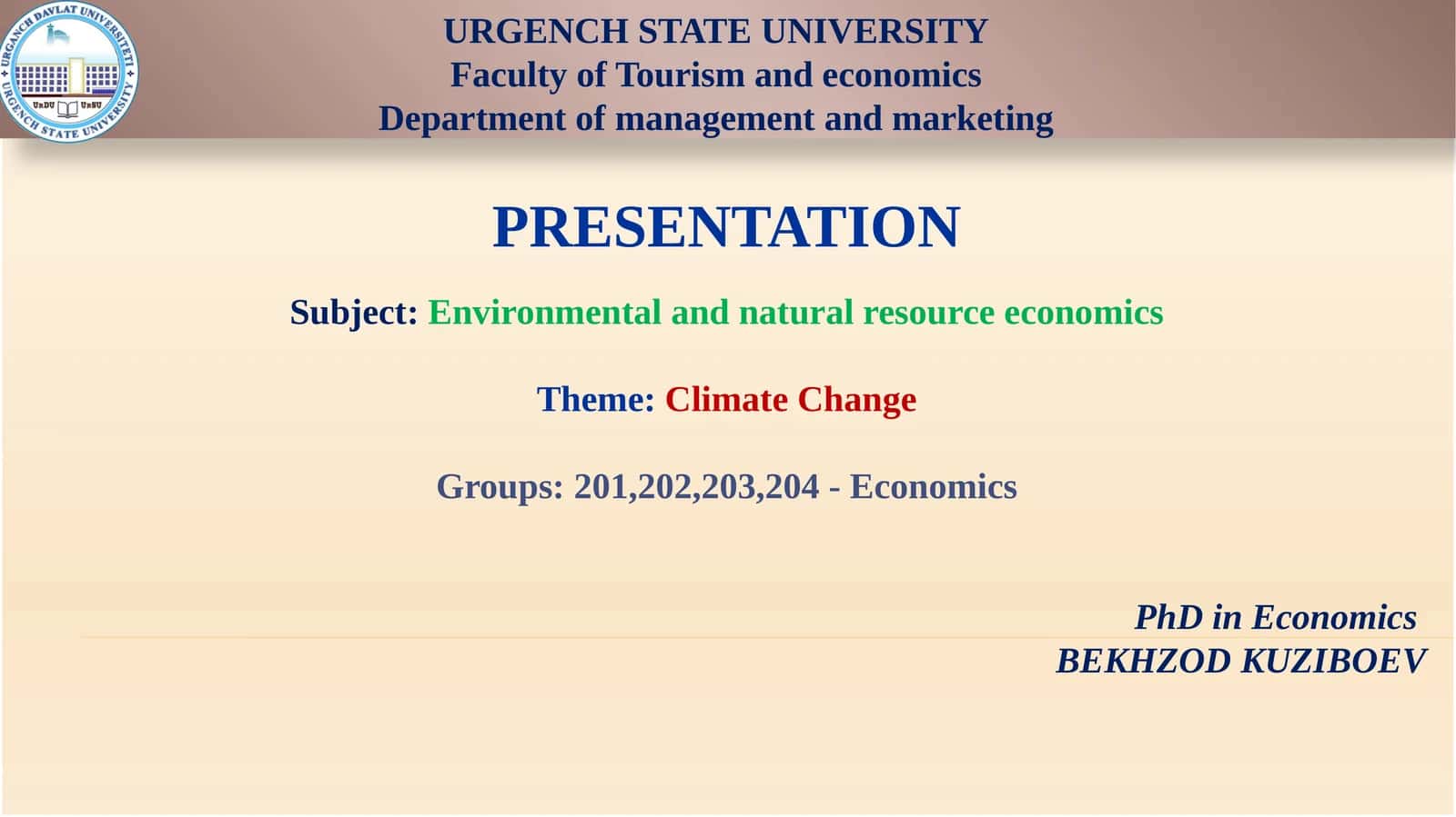 Climate Change