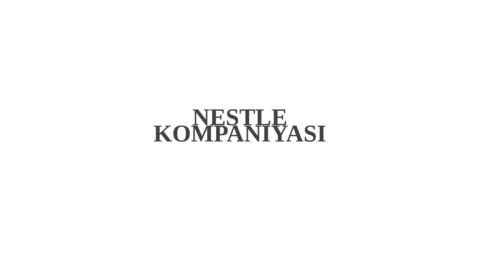 Nestle kompaniyasi