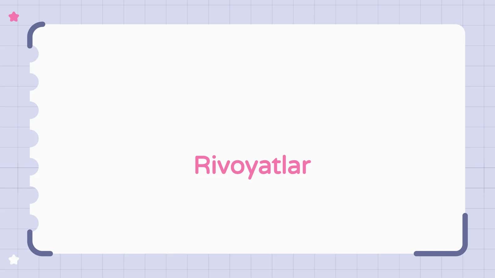 Rivoyatlar