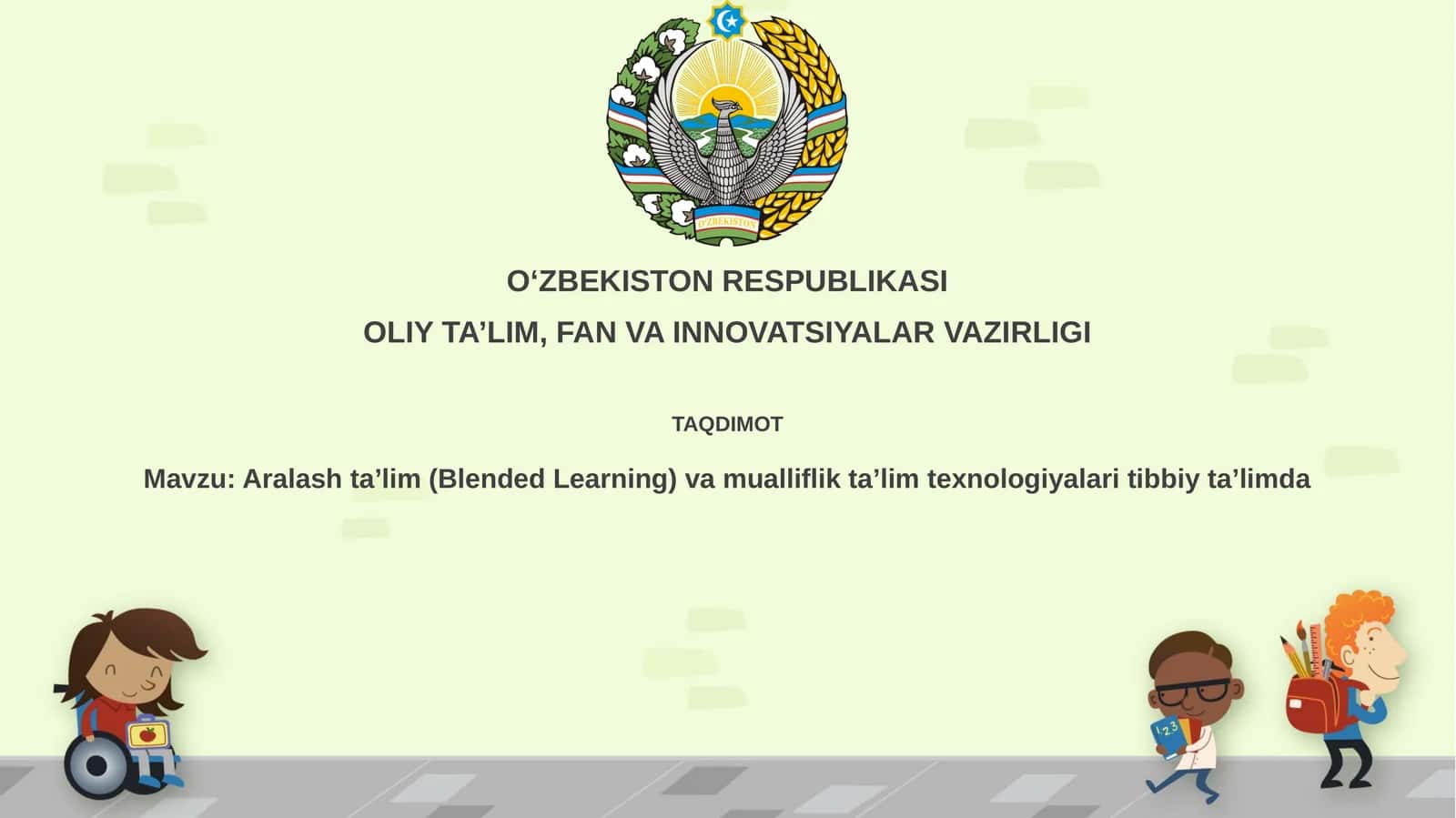Aralashta’lim(Blended Learning)vamualliflikta’limtexnologiyalaritibbiyta’limda
