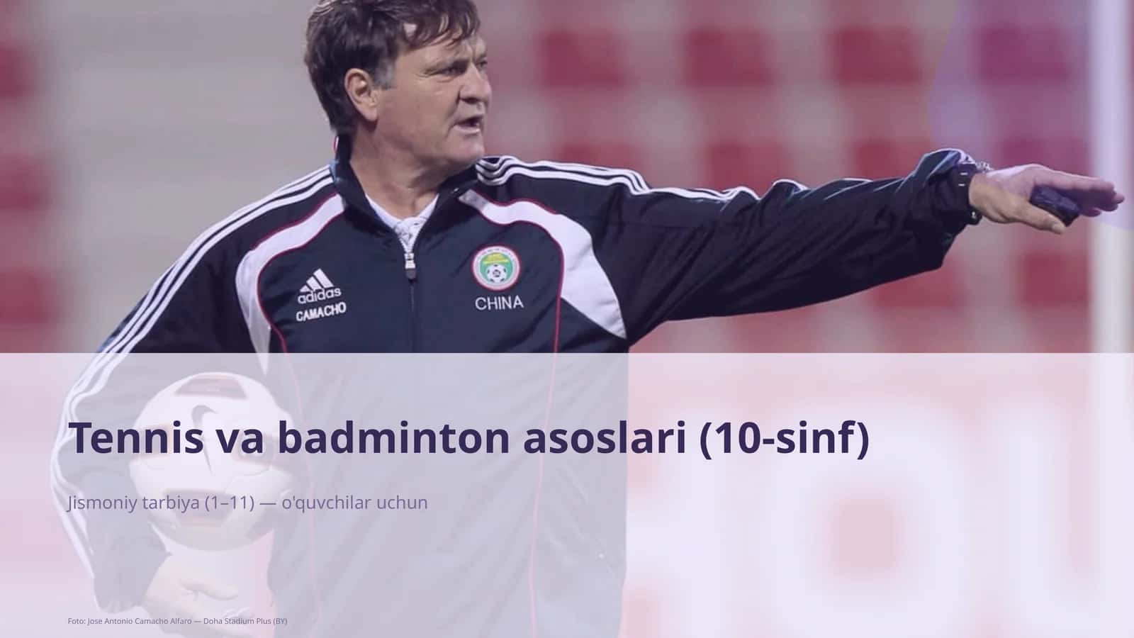 Tennis va badminton asoslari (10-sinf)