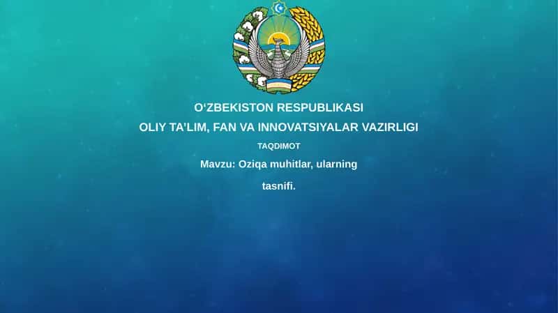 Oziqli muhitlar