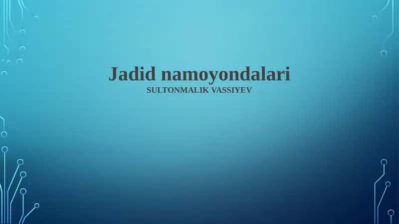 Jadid namoyondalari